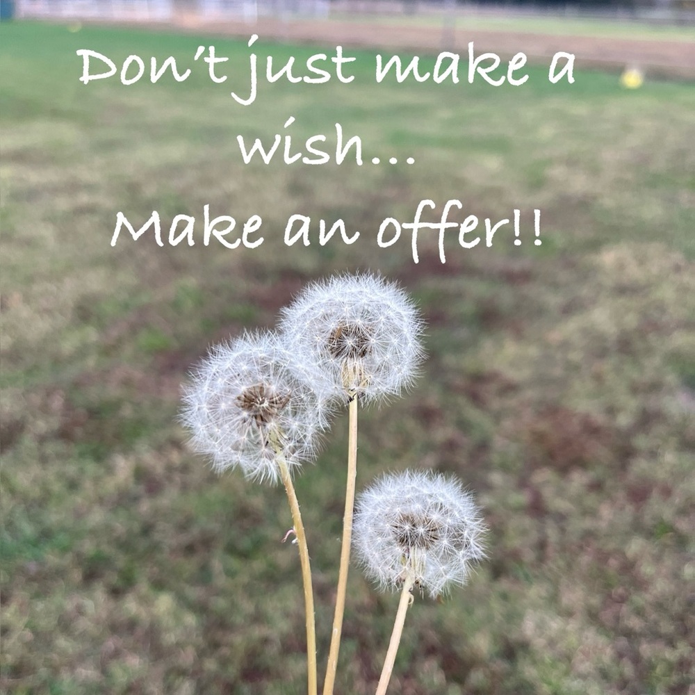 Love something? Why not make an offer!